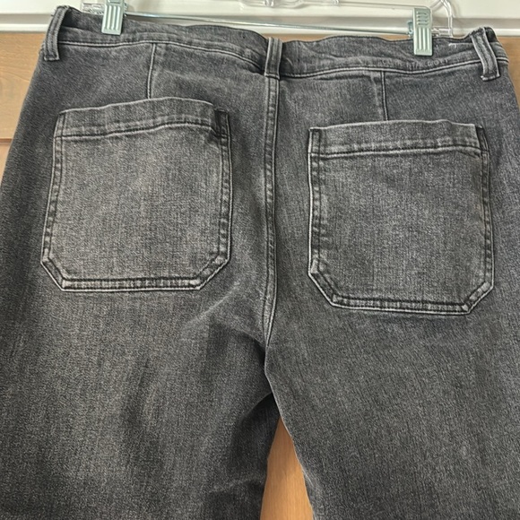 Current/Elliott 'The Wide Leg' jeans Women’s 30 black wash Carpenter pants - Picture 4 of 11